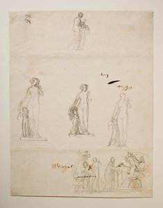 Paris e as três deusas. Vênus e Cupido